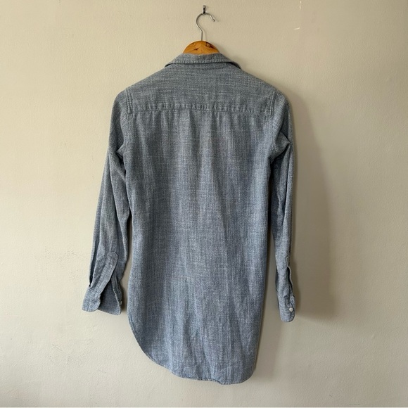 Frank & Eileen Grayson Blue Soft 100% Cotton Button Down Shirt Size XS - Picture 4 of 5